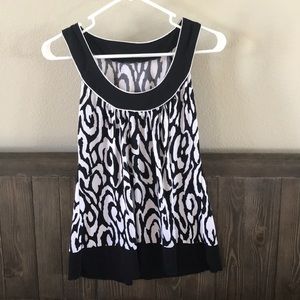 Zebra print tank top